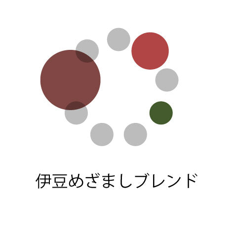 伊豆めざましブレンド（タンザニア 10：インドネシア 50：コロンビア 40）
